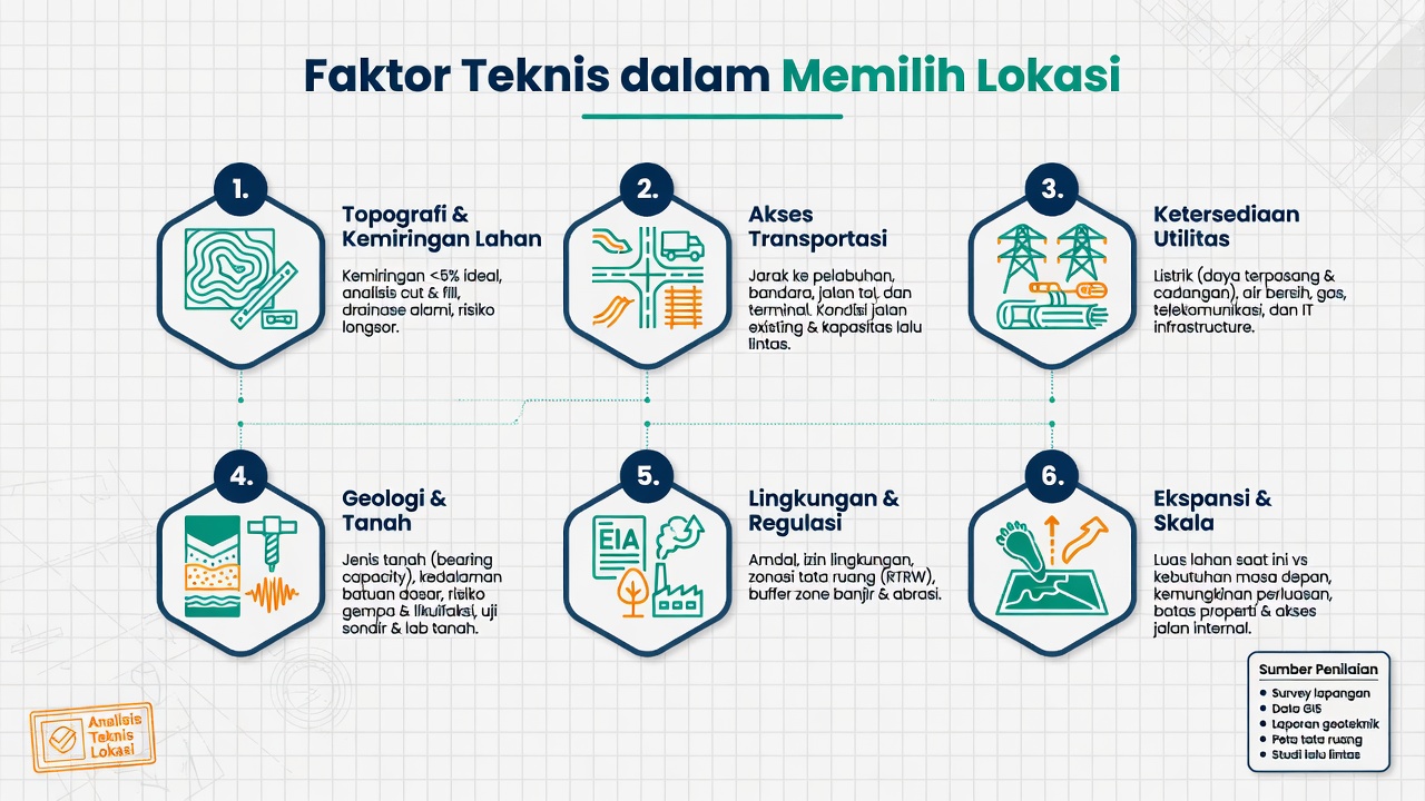 Faktor Teknis dalam Memilih Lokasi